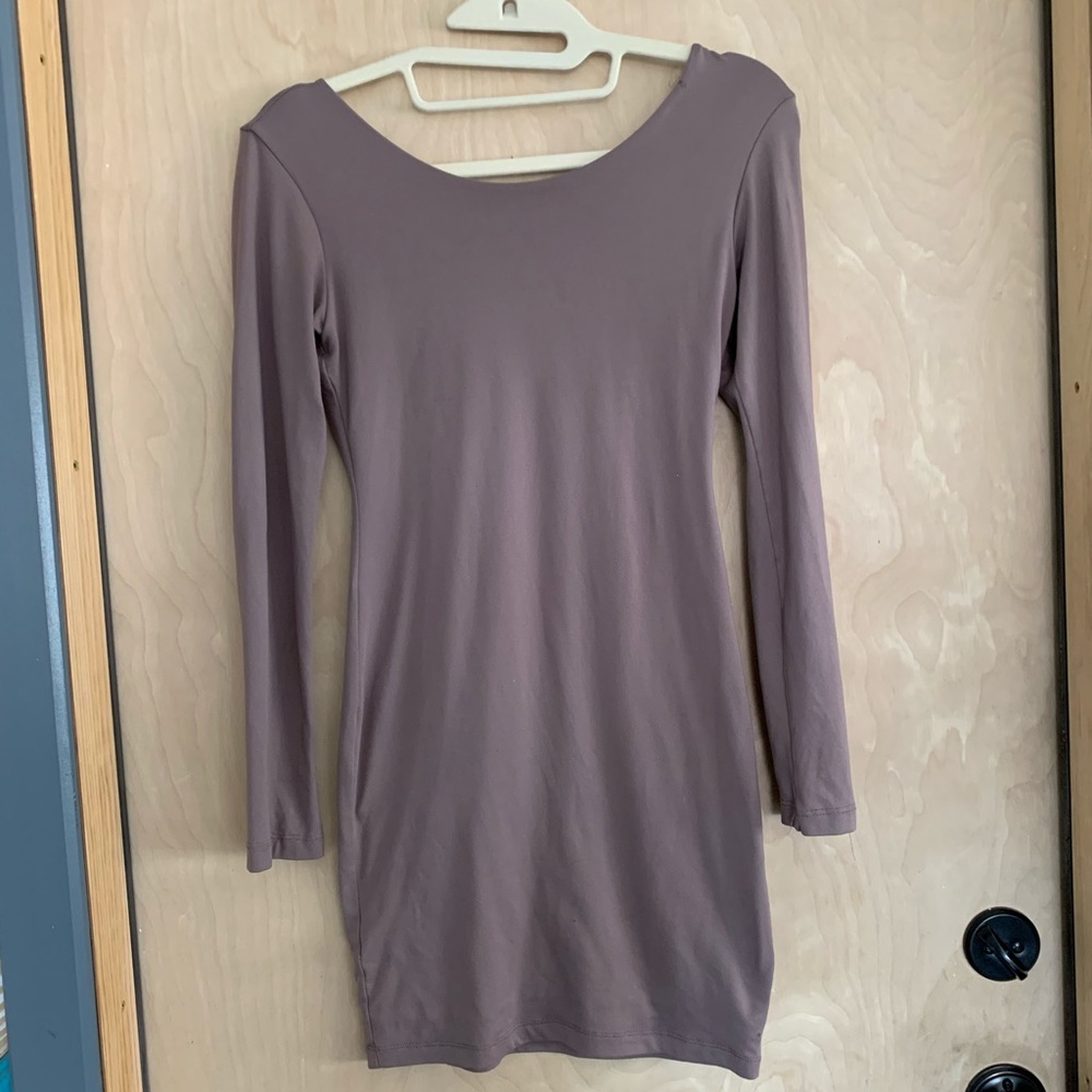 Mini dress tan